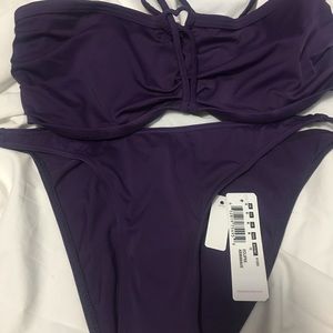 Freya Swim Bikini Set Eclipse Purple 36FF Top & M